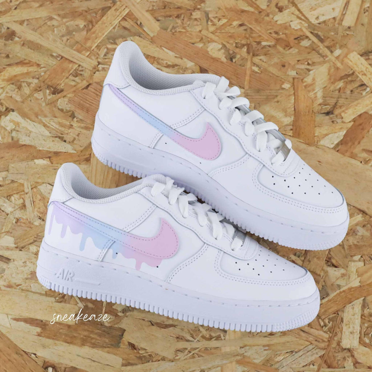 Custom Air Force 1 Drip Unicorn Flowing Effect Unisex Sneakers