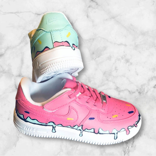 Nike Air Force One AF1 Cake Icing Drip Kids Children Adult Shoes