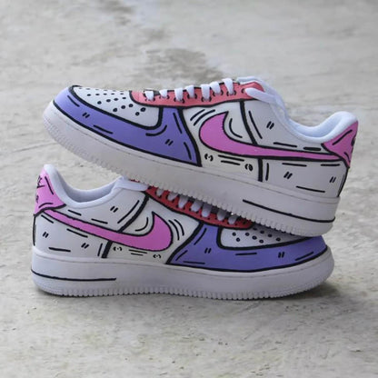 Custom Nike sneakers, hand-painted. Various designs available, including custom designs - Custom Sneakers