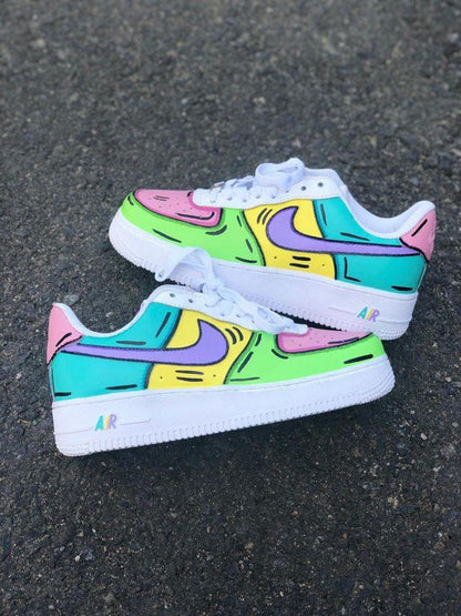 Custom Nike sneakers, hand-painted. Various designs available, including custom designs - Custom Sneakers