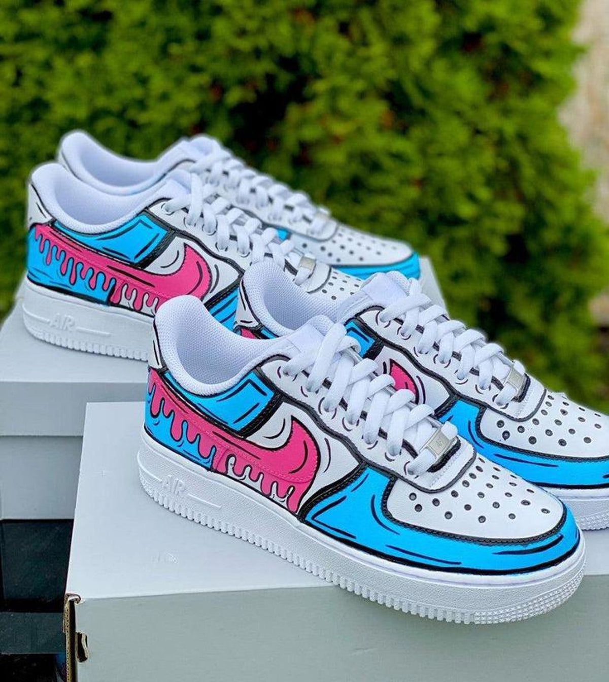 Custom Nike sneakers, hand-painted. Various designs available, including custom designs - Custom Sneakers