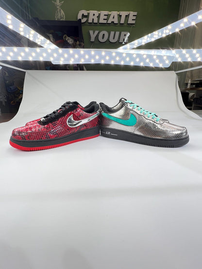 Custom Snakeskin Nike Handmade Sneakers - Unique Personailzed Shoes customizable design one-of-a-kind