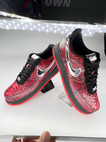 Custom Snakeskin Nike Handmade Sneakers - Unique Personailzed Shoes customizable design one-of-a-kind