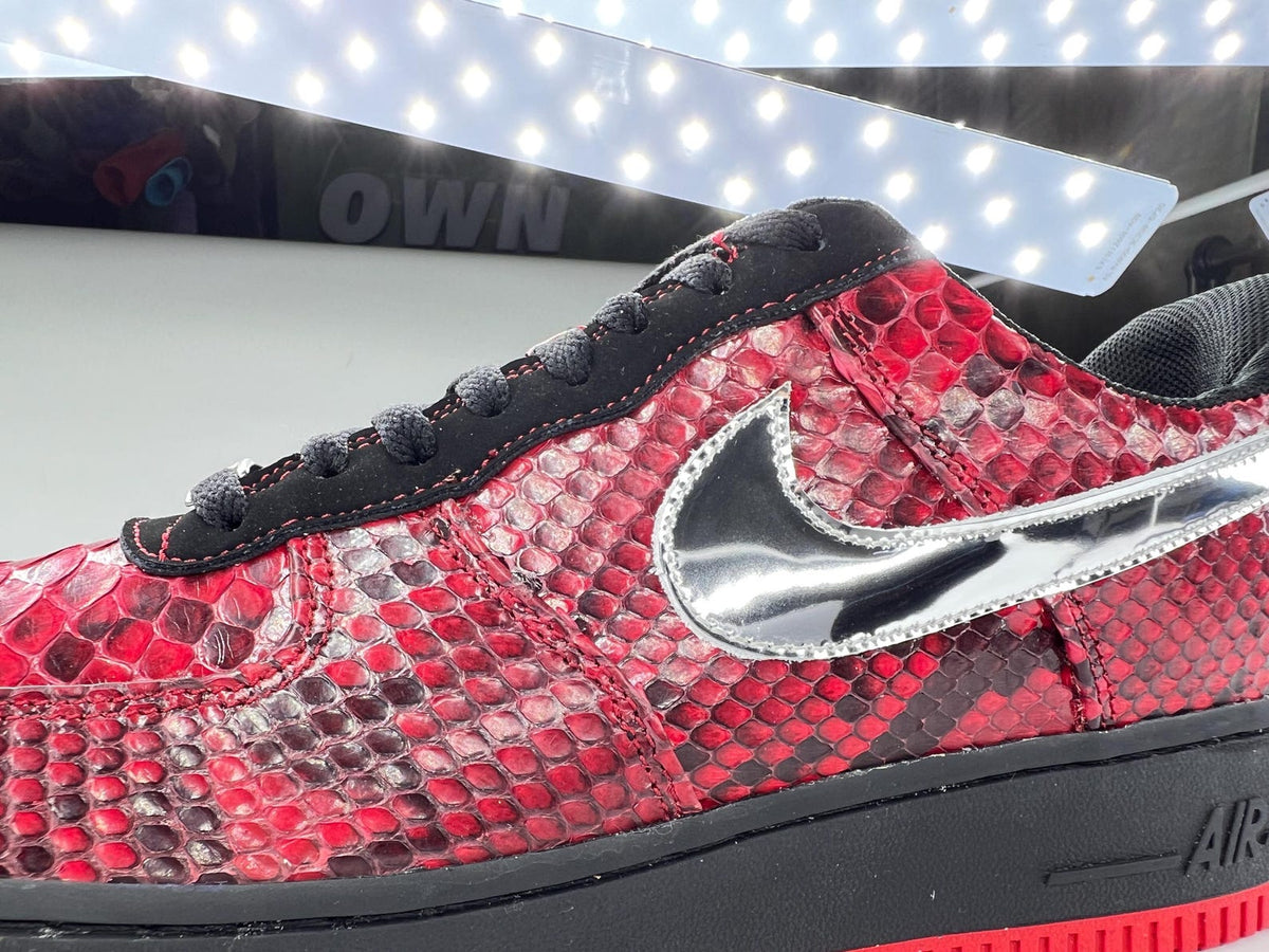 Custom Snakeskin Nike Handmade Sneakers - Unique Personailzed Shoes customizable design one-of-a-kind