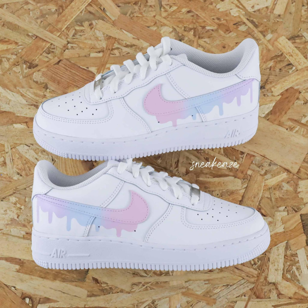 Custom Air Force 1 Drip Unicorn Flowing Effect Unisex Sneakers