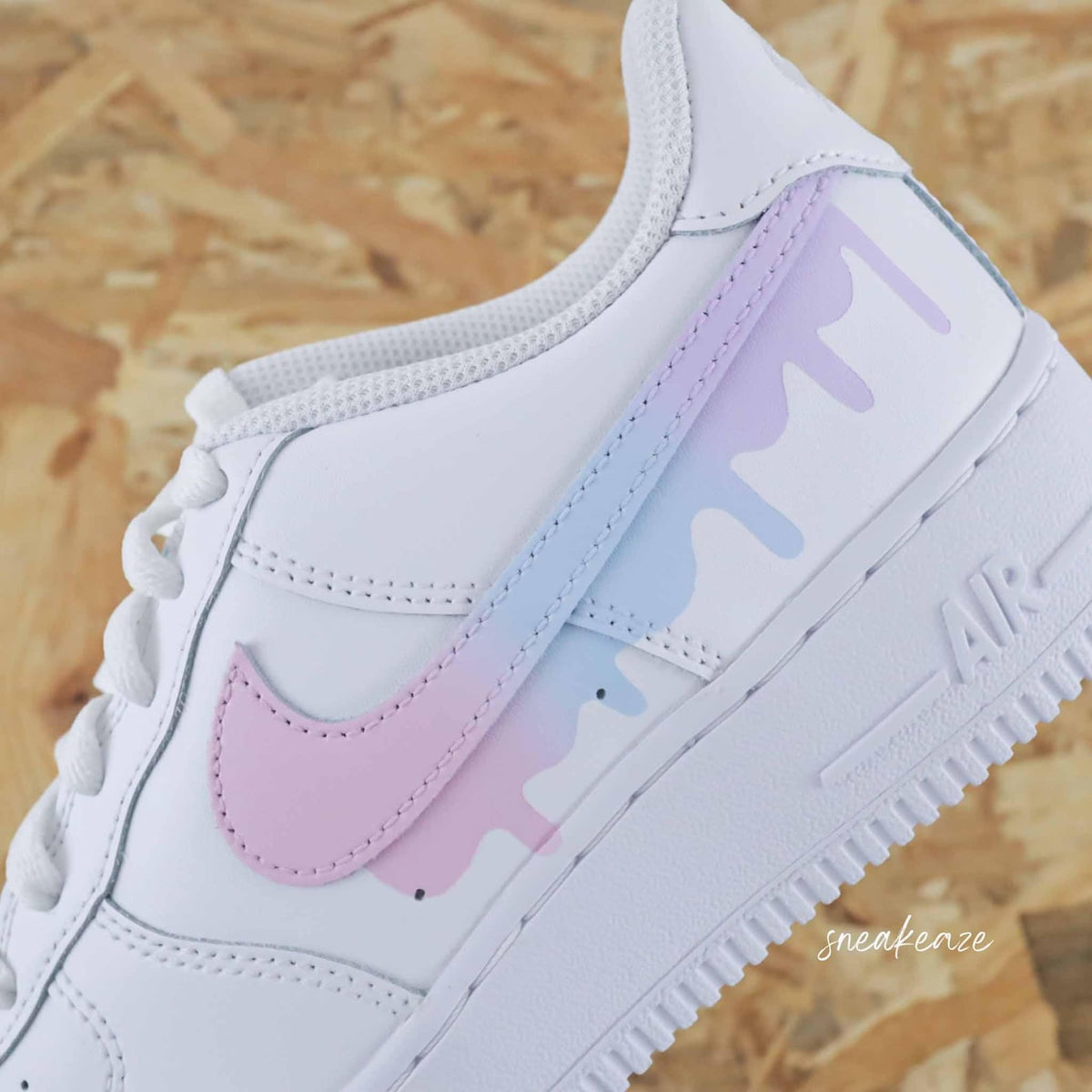 Custom Air Force 1 Drip Unicorn Flowing Effect Unisex Sneakers