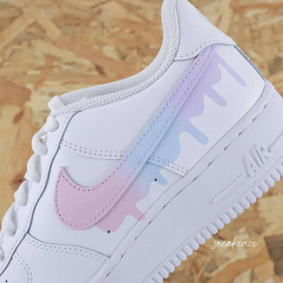 Custom Air Force 1 Drip Unicorn Flowing Effect Unisex Sneakers