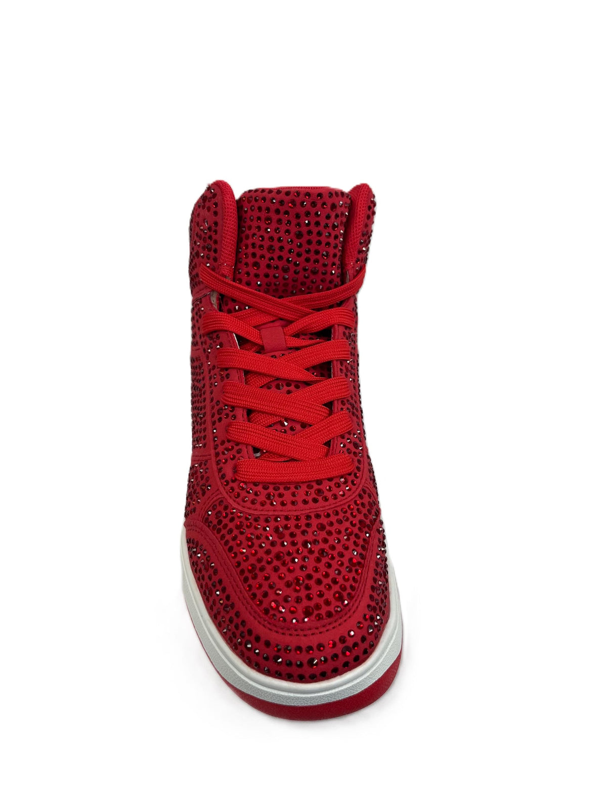 Rhinestone High Top Sneakers – Sparkly Crystal Studded Bling Shoes