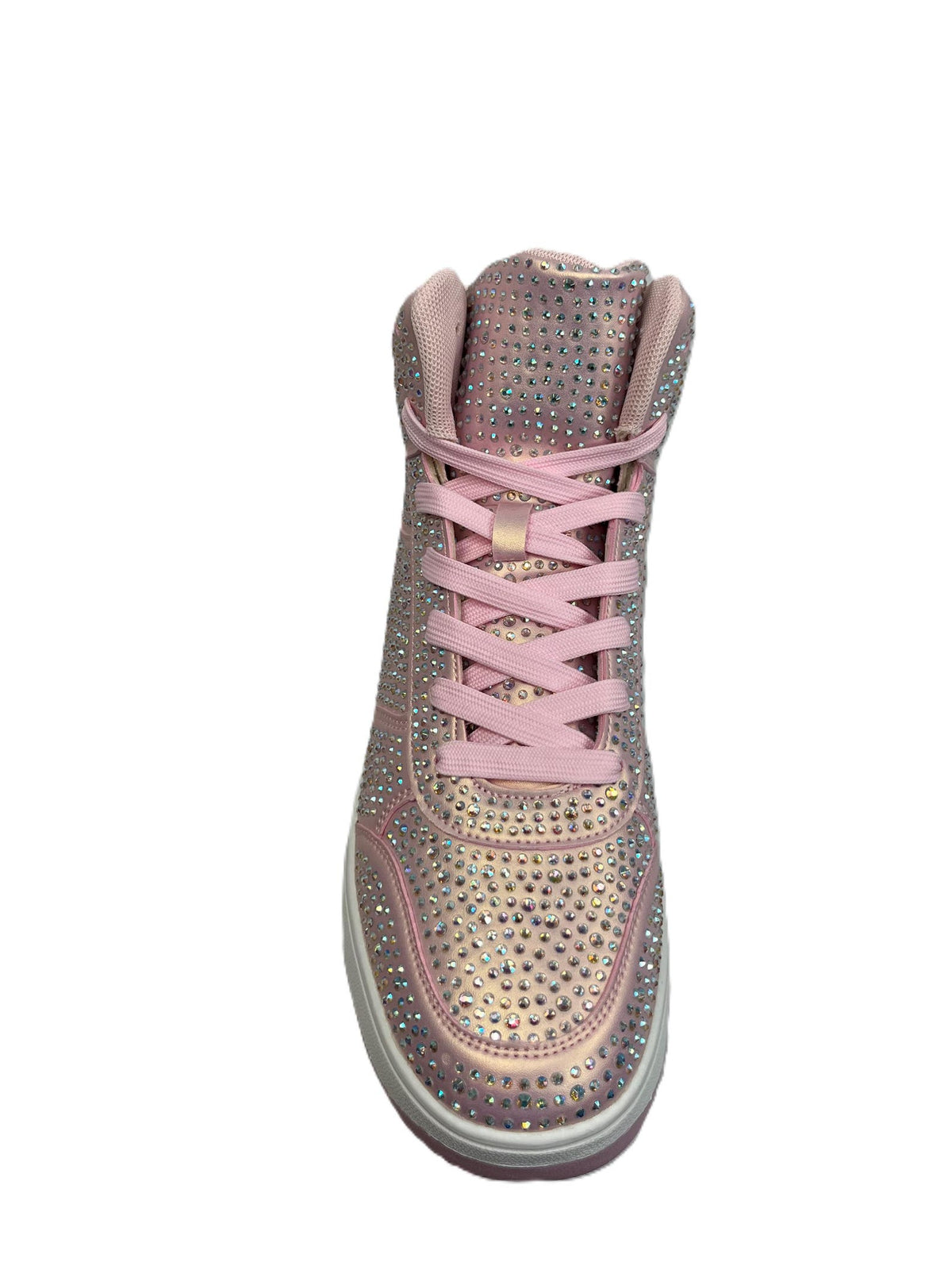 Rhinestone High Top Sneakers – Sparkly Crystal Studded Bling Shoes