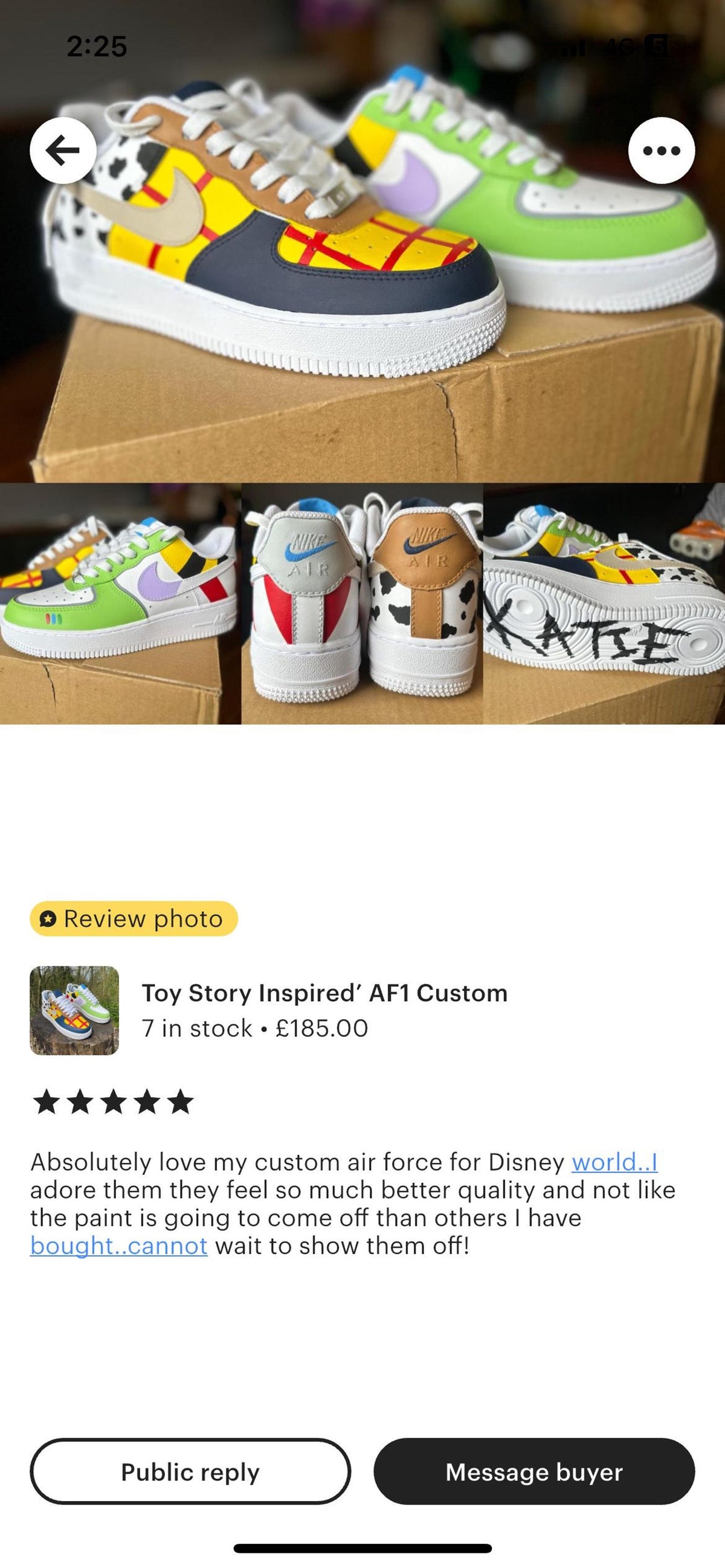 TOY STORY Inspired’ AF1 Custom