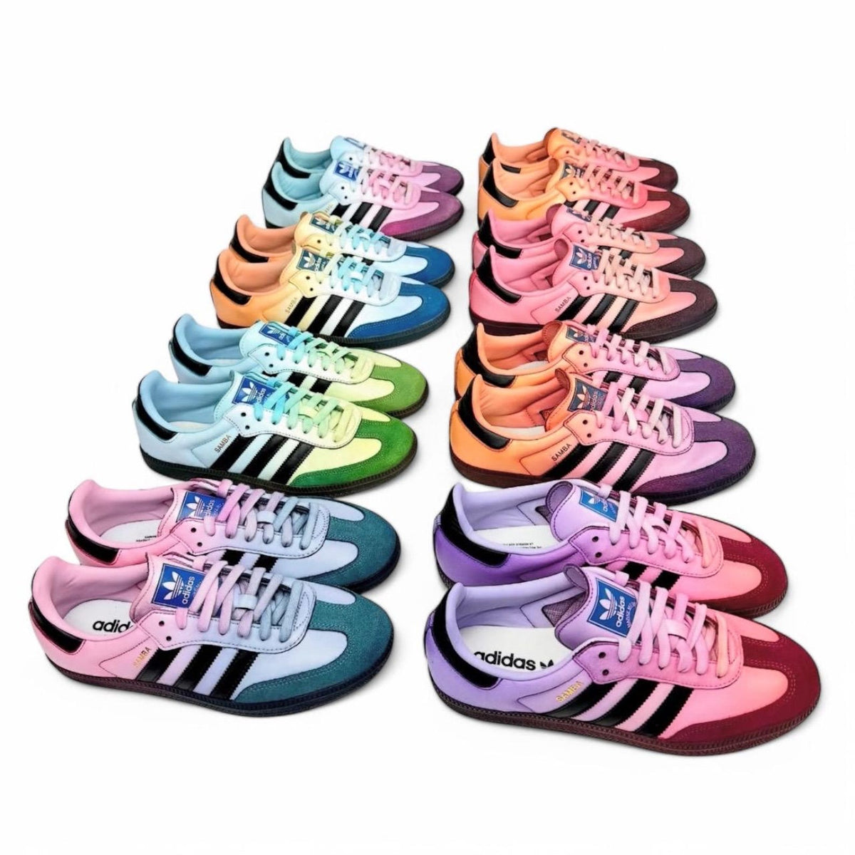 Custom Hand-Dyed Adidas Samba Sneakers – Unique Retro Shoes