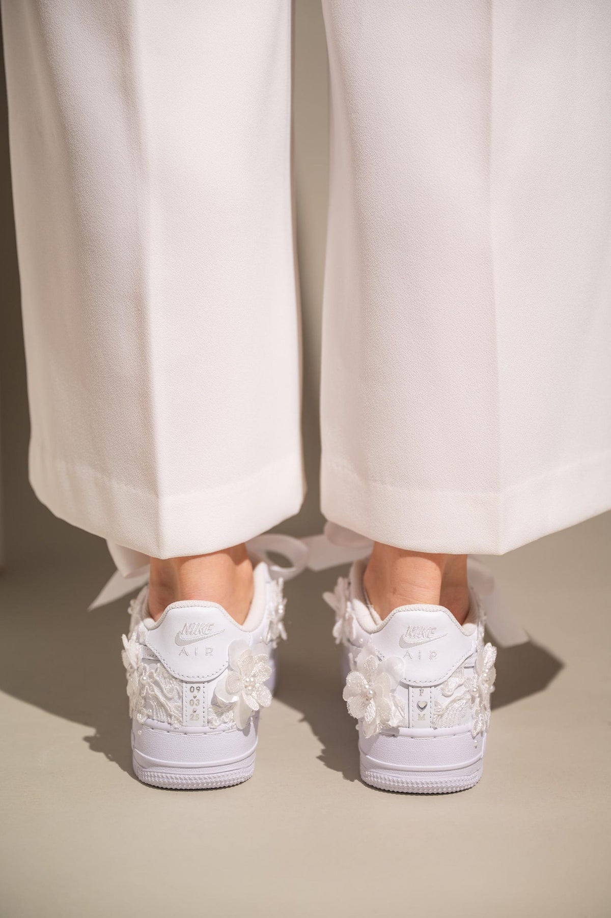 Custom Wedding Shoes Air Force 1, Bridal Sneakers for Bride, Bridal Gift