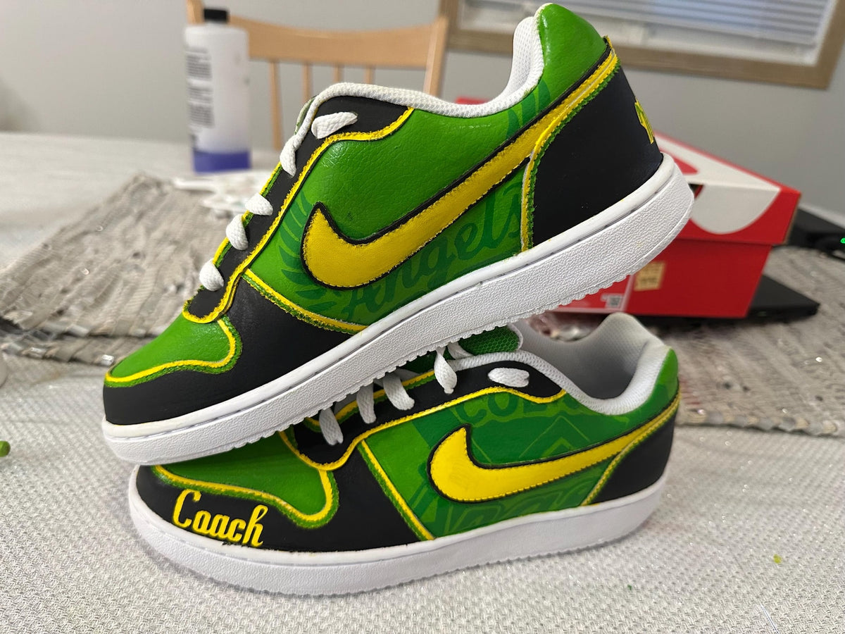 Custom with added artwork sneakers