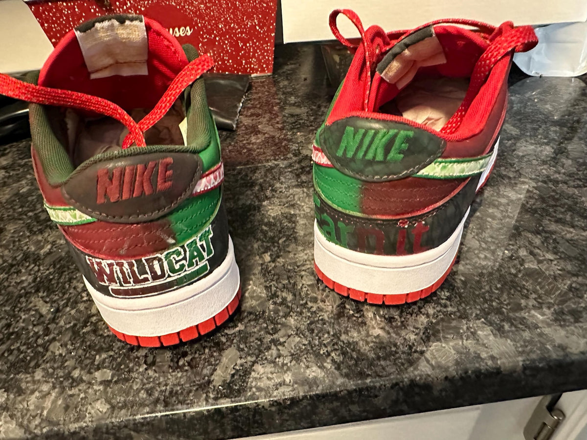 Custom with added artwork sneakers