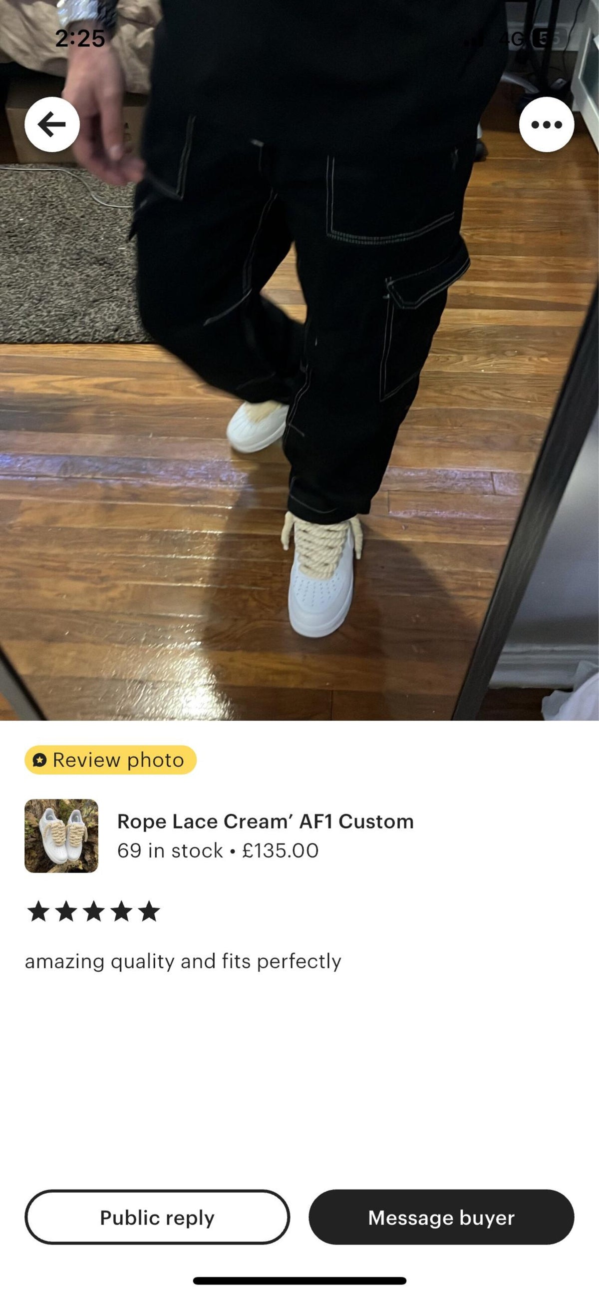 BEIGE ROPE’ AF1 Custom