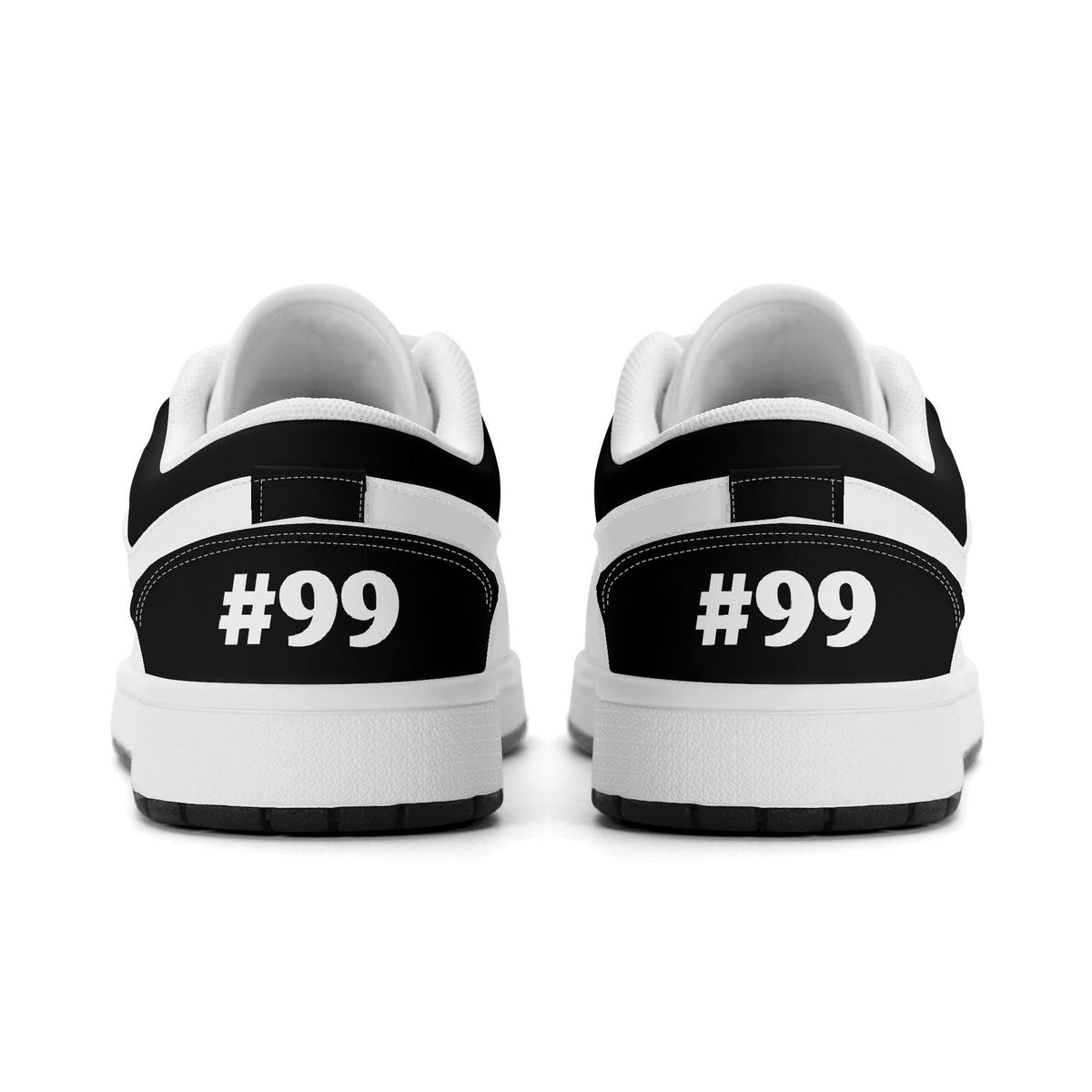 Custom Logo Sneakers | Personalized Low-Top Shoes in Orange & Black | Business Branding and Sports Fan Gift