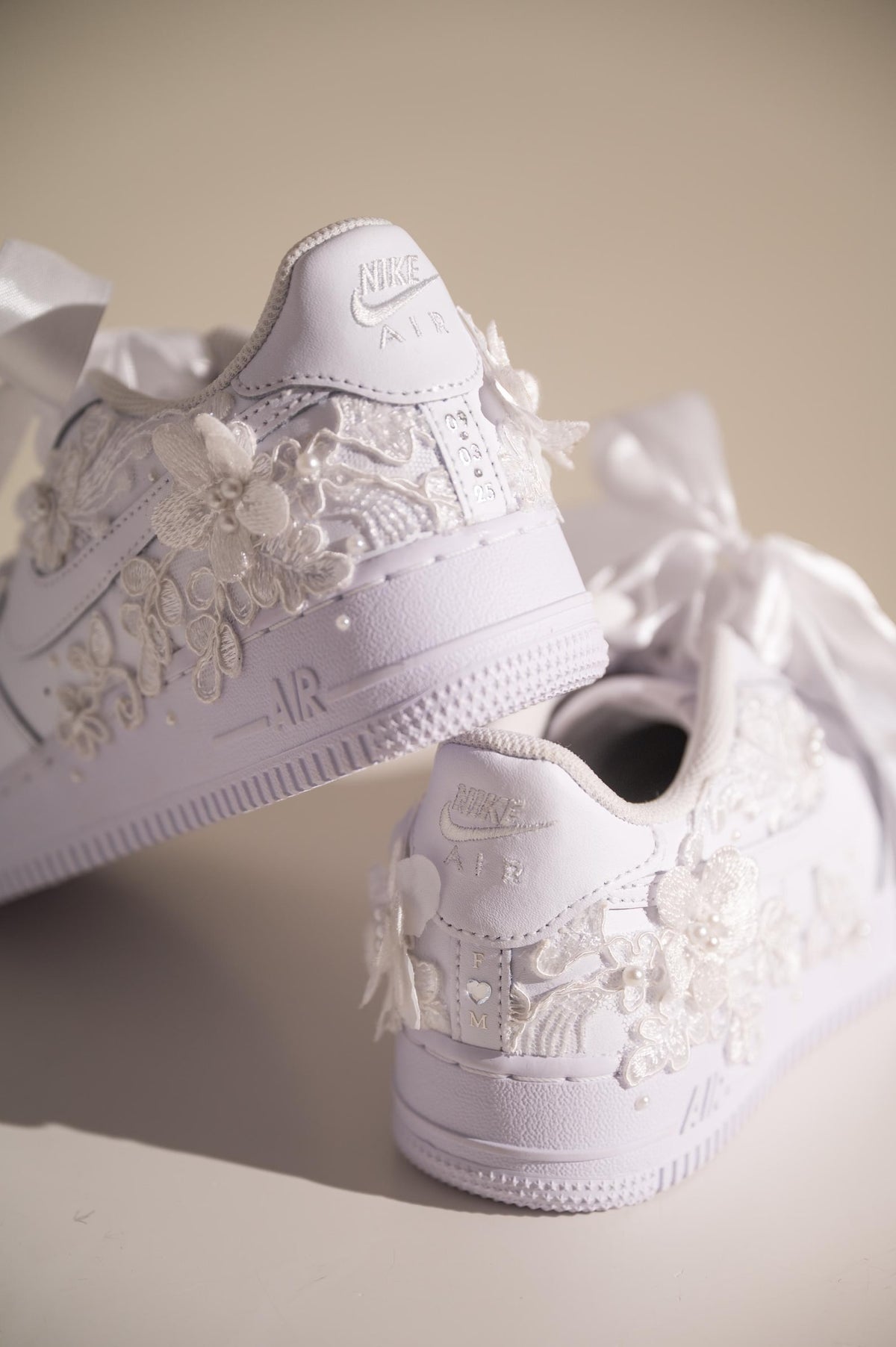 Custom Wedding Shoes Air Force 1, Bridal Sneakers for Bride, Bridal Gift