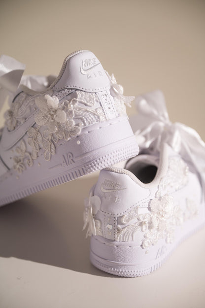 Custom Wedding Shoes Air Force 1, Bridal Sneakers for Bride, Bridal Gift