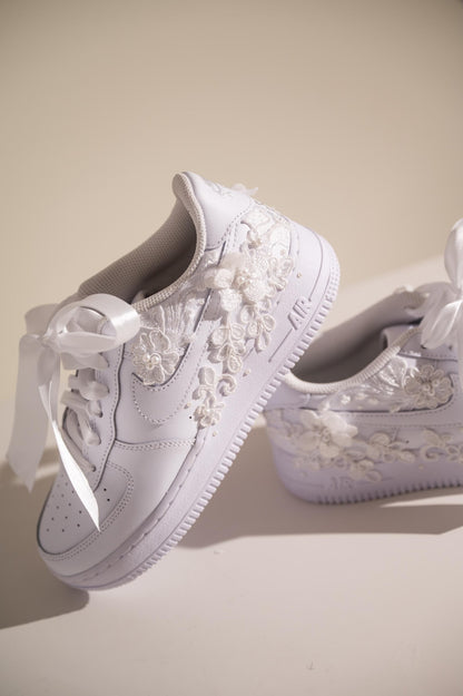 Custom Wedding Shoes Air Force 1, Bridal Sneakers for Bride, Bridal Gift