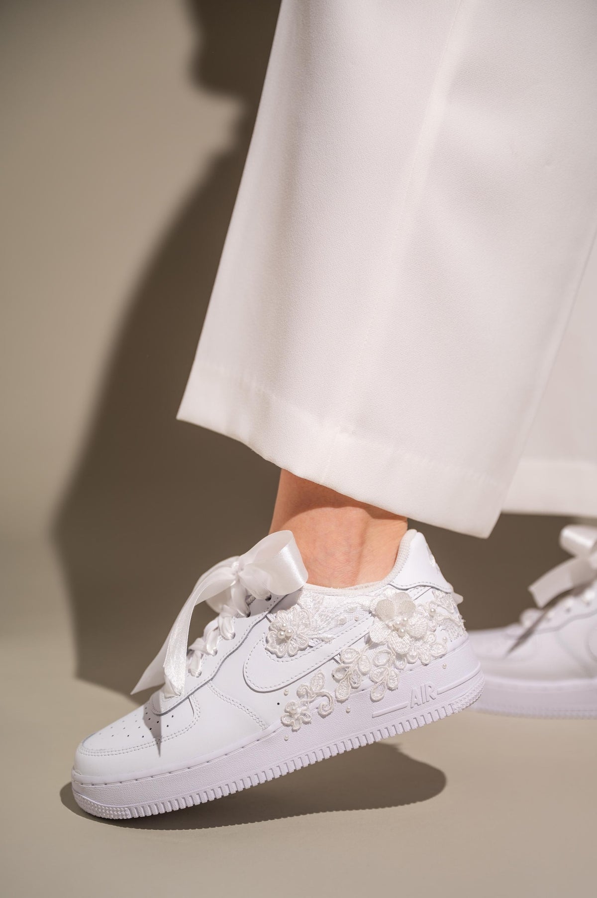 Custom Wedding Shoes Air Force 1, Bridal Sneakers for Bride, Bridal Gift