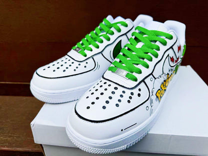 custom hand painted air force1.af1  pokemon Treecko cartoons street style anime wedding shoes trendy trainers high fashion sneakers