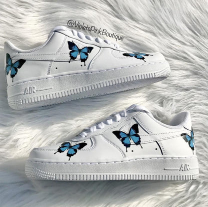 Butterfly Nike Air Force One Women's Custom Sneakers Nike Shoes AF1