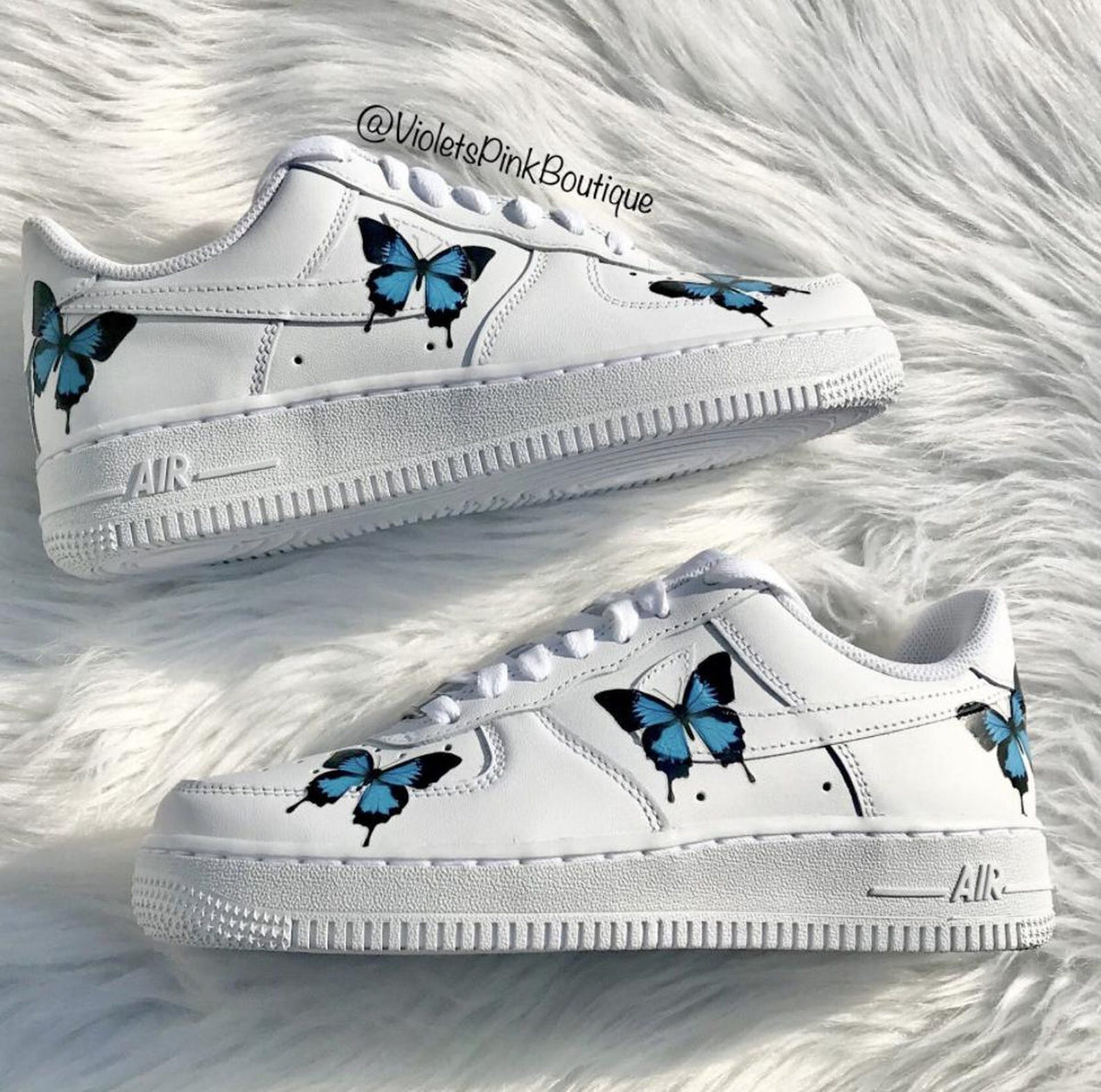 Butterfly Nike Air Force One Women's Custom Sneakers Nike Shoes AF1