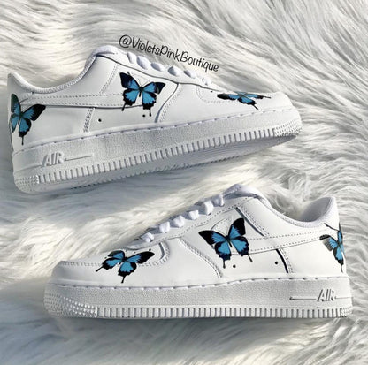 Butterfly Nike Air Force One Women's Custom Sneakers Nike Shoes AF1