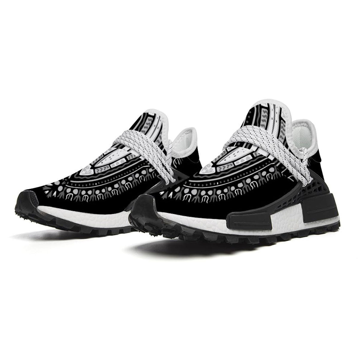 Dashiki African Print Sneakers | Unisex Mid-Top Shoes | Afrocentric Breathable Trainers | Non-Slip Walking Shoes | Streetwear Gift