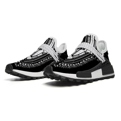 Dashiki African Print Sneakers | Unisex Mid-Top Shoes | Afrocentric Breathable Trainers | Non-Slip Walking Shoes | Streetwear Gift