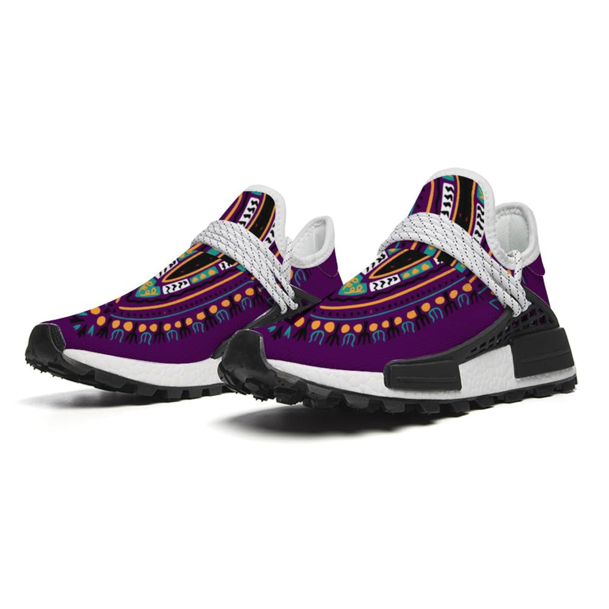Dashiki African Print Sneakers | Unisex Mid-Top Shoes | Afrocentric Breathable Trainers | Non-Slip Walking Shoes | Streetwear Gift