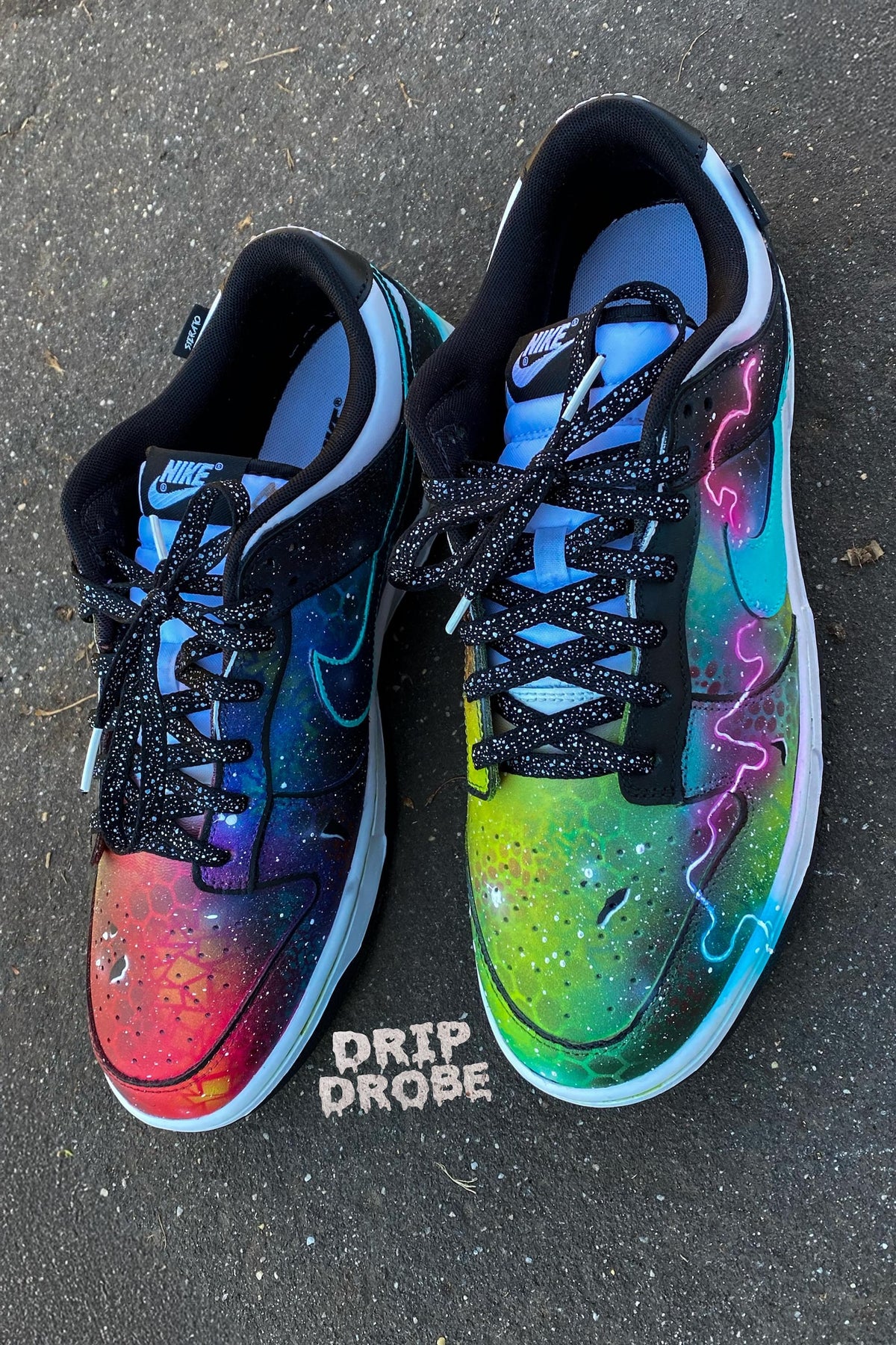 Custom Retro Dunk Lows – Hand-Painted Galaxy Dunks – Unique Custom Sneakers – Authentic Dunks – One-of-a-Kind Design