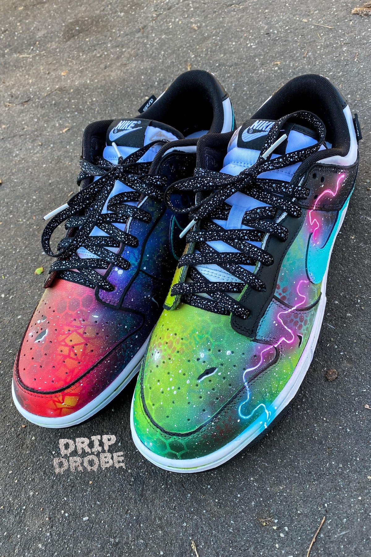 Custom Retro Dunk Lows – Hand-Painted Galaxy Dunks – Unique Custom Sneakers – Authentic Dunks – One-of-a-Kind Design