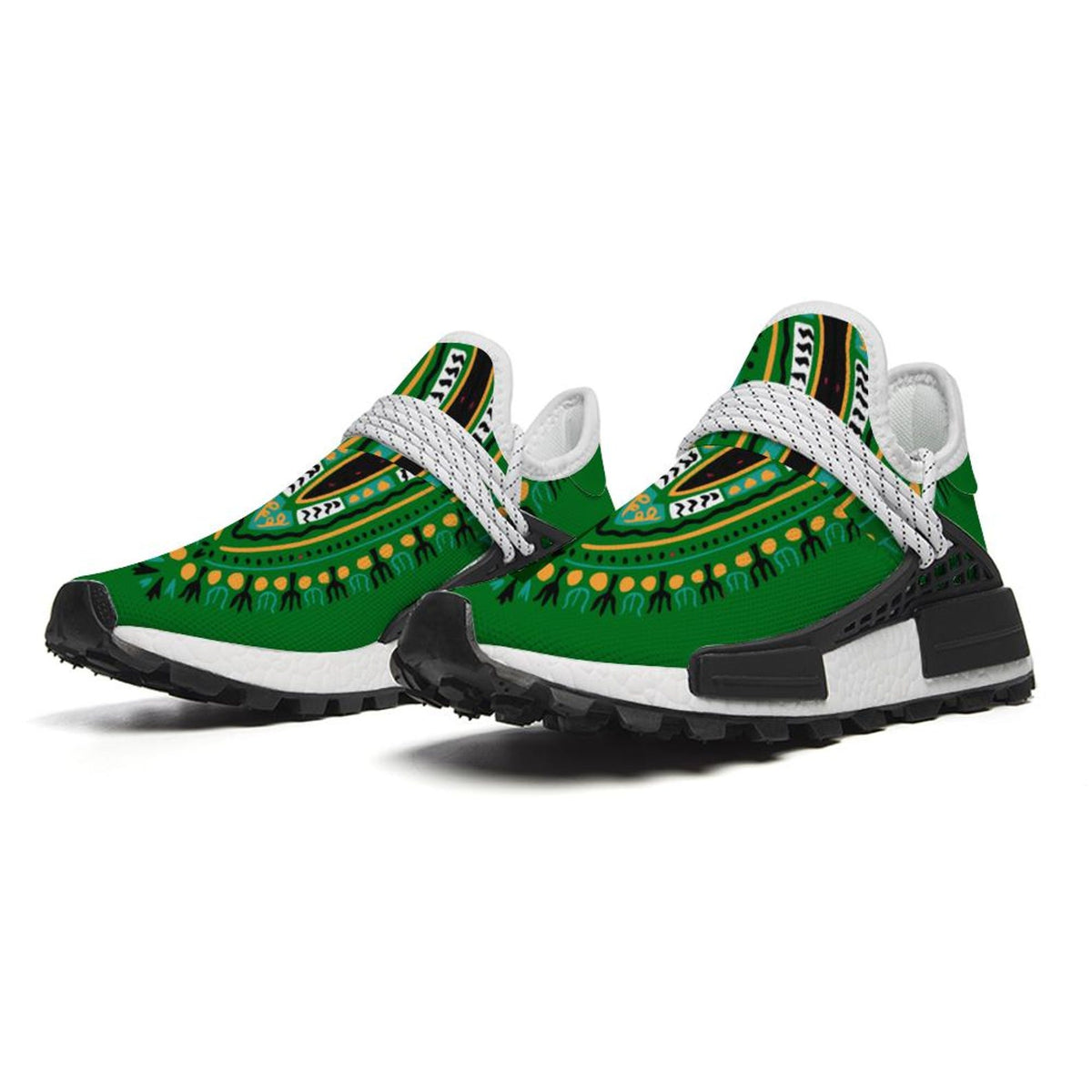 Dashiki African Print Sneakers | Unisex Mid-Top Shoes | Afrocentric Breathable Trainers | Non-Slip Walking Shoes | Streetwear Gift