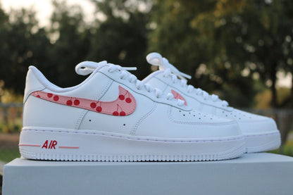 Custom Cherry Af1, Pink & Red Cherries, Womens Red and Pink Sneakers, Personalized Air Force One, Gift for Her, Air Force 1 Customs