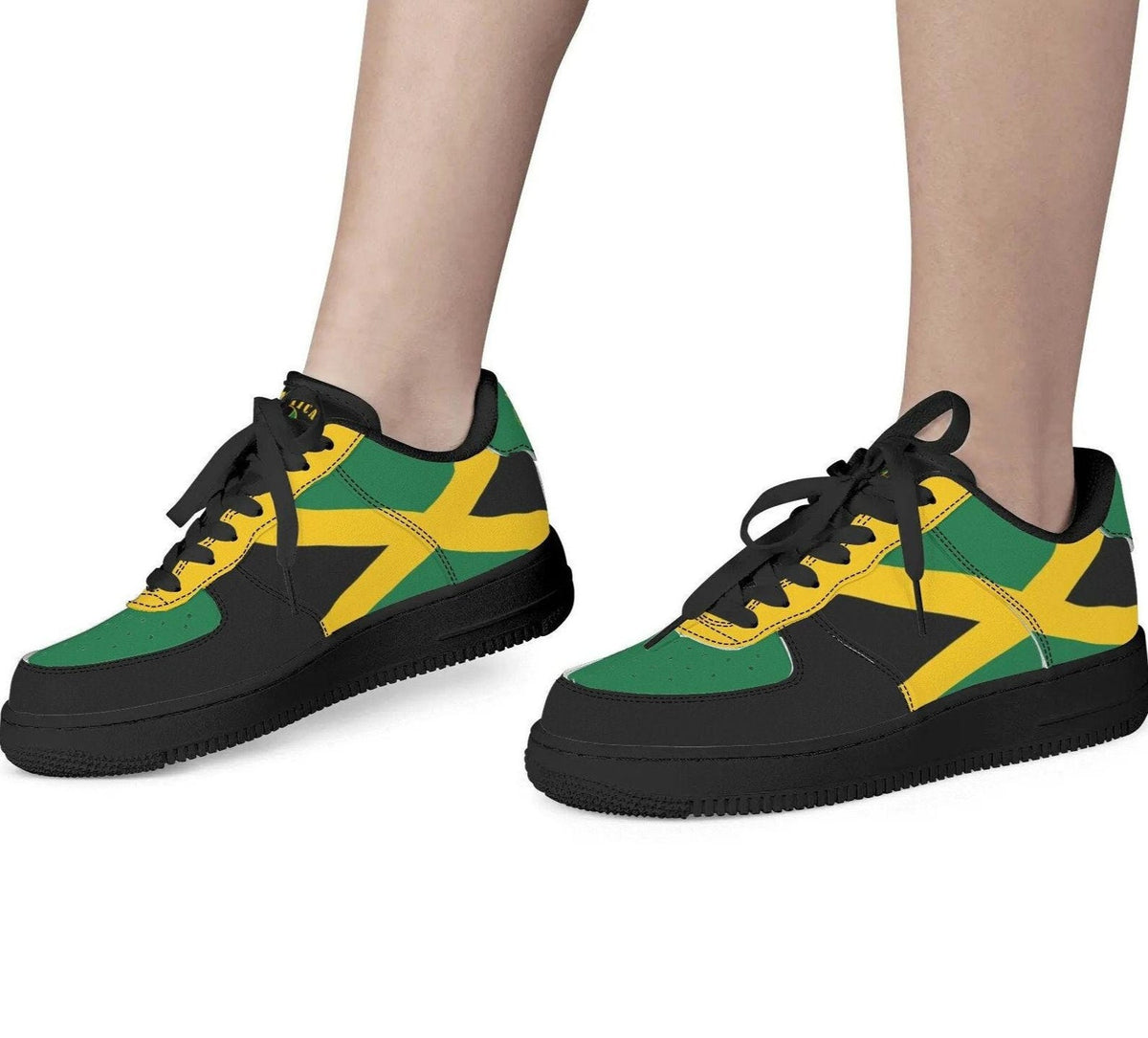 Jamaica Sneakers for Men & Women Rasta Shoes Custom National Flag Sneakers Jamaican Flag Gym Shoes Reggae Shoes Rasta Color Basketball Shoes