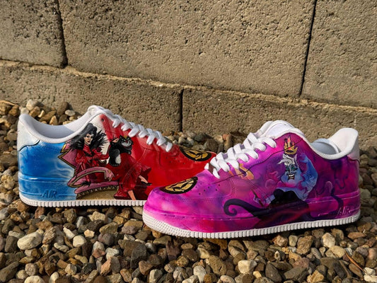 Dark Fairy Tale Villain AF1 | Hand Painted Custom Sneakers | Gothic Fantasy Shoes | Unique Villain