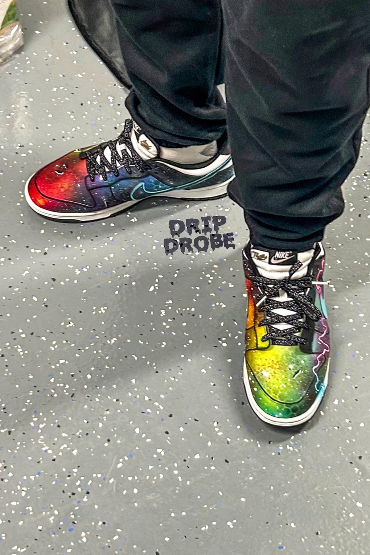 Custom Retro Dunk Lows – Hand-Painted Galaxy Dunks – Unique Custom Sneakers – Authentic Dunks – One-of-a-Kind Design
