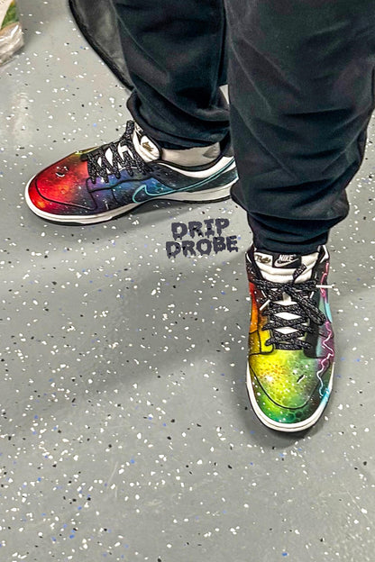 Custom Retro Dunk Lows – Hand-Painted Galaxy Dunks – Unique Custom Sneakers – Authentic Dunks – One-of-a-Kind Design