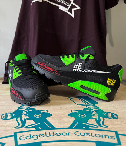 Hand-Painted Racing-Inspired Sneakers