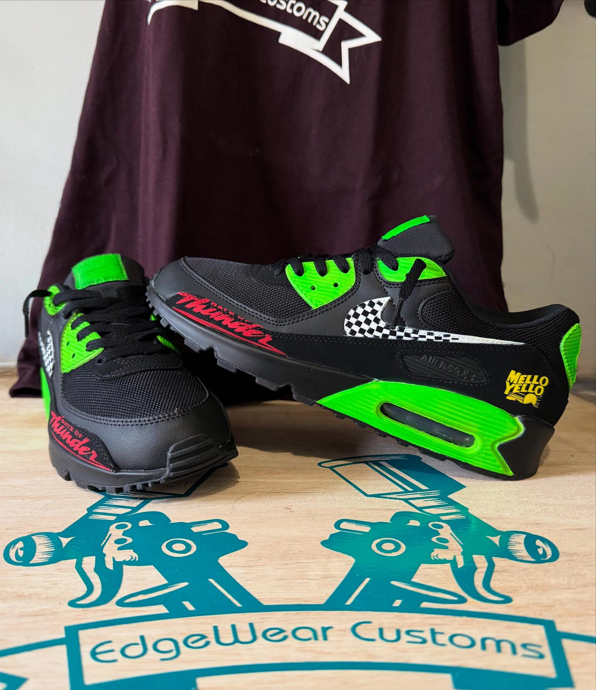 Hand-Painted Racing-Inspired Sneakers