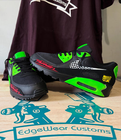 Hand-Painted Racing-Inspired Sneakers