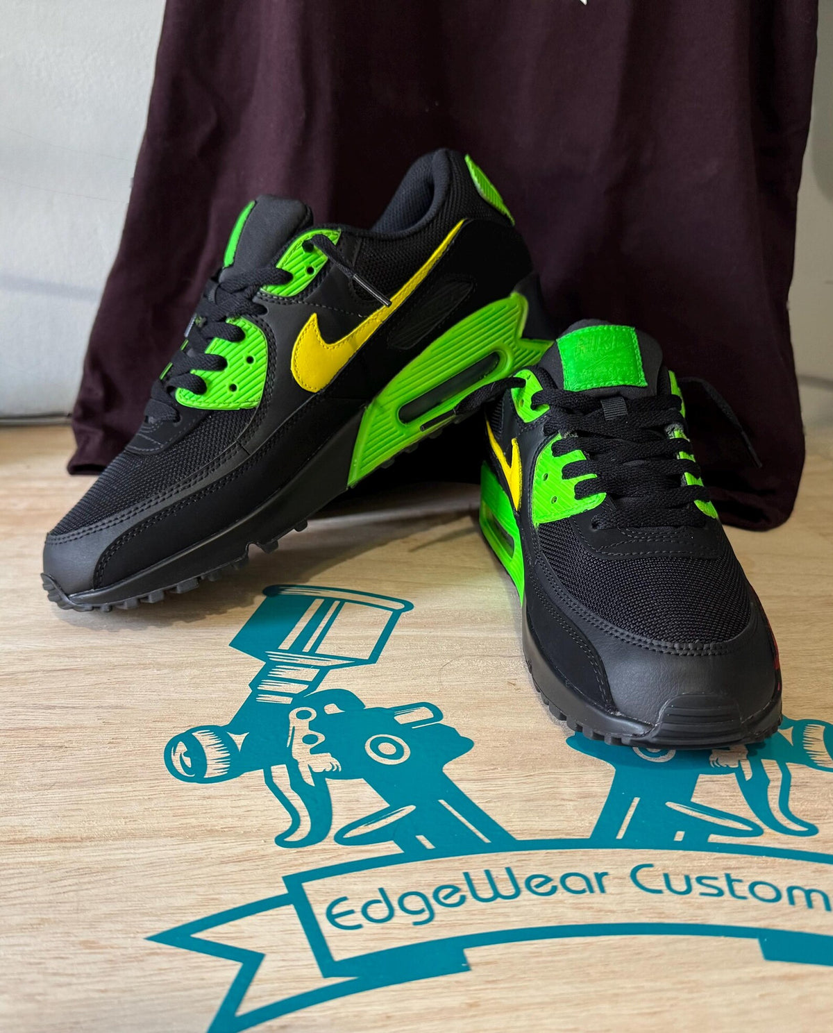 Hand-Painted Racing-Inspired Sneakers