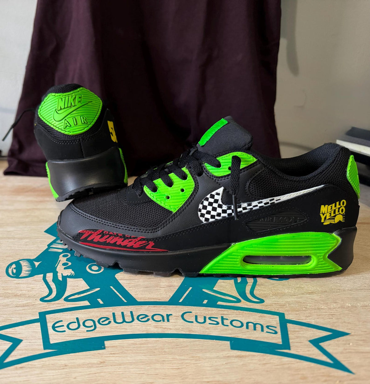 Hand-Painted Racing-Inspired Sneakers