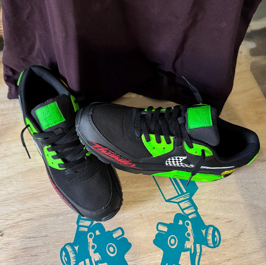 Hand-Painted Racing-Inspired Sneakers