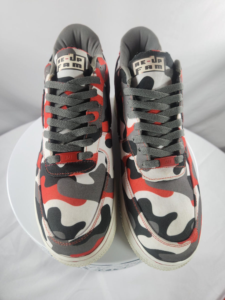 Custom Air Force 1 Sneakers – Handcrafted Camo Design