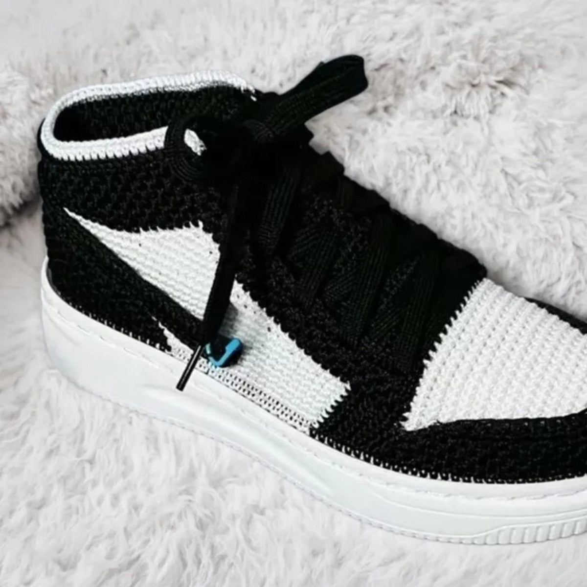 Adult Crochet Sneaker Slippers: Handmade High-Top Booties