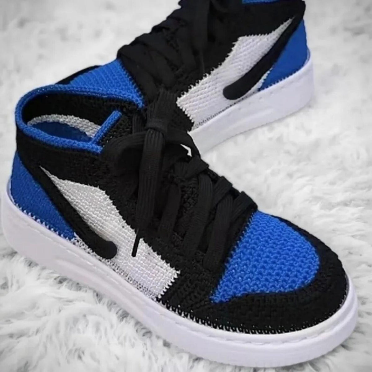 Adult Crochet Sneaker Slippers: Handmade High-Top Booties