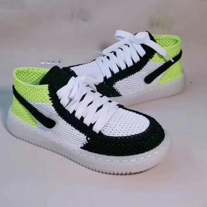 Adult Crochet Sneaker Slippers: Handmade High-Top Booties