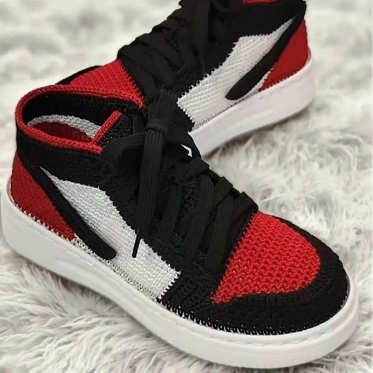Adult Crochet Sneaker Slippers: Handmade High-Top Booties